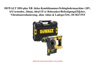 1686 DEWALT SDS-plus XR Akku-Kombihammer Schlagbohrmaschine  18V  bÃƒÂ¼rstenlos  24mm  ideal fÃƒÂ¼r Bohr