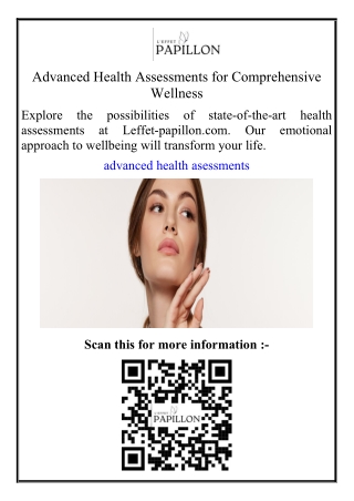 Advanced Health Assessments for Comprehensive Wellness