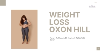 Weight Loss Oxon Hill Achieve Real, Sustainable Results with Right Weight Center