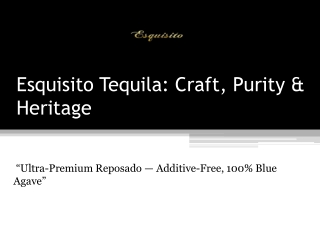 Rich & Smooth Reposado Crafted from Weber Agave