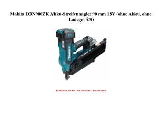 8279 Makita DBN900ZK Akku-Streifennagler 90 mm 18V  ohne Akku  ohne LadegerÃƒÂ¤t