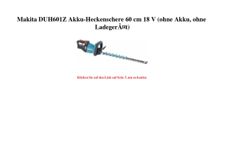 6083 Makita DUH601Z Akku-Heckenschere 60 cm 18 V  ohne Akku  ohne LadegerÃƒÂ¤t