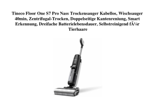 5119 Tineco Floor One S7 Pro Nass Trockensauger Kabellos  Wischsauger 40min  Zentrifugal-Trocken  Doppel