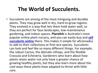 Understanding Succulent Biology_ How They Store Water