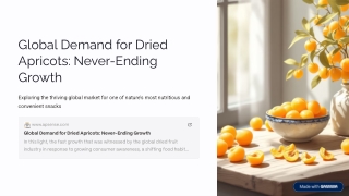 Global Demand for Dried Apricots - Never-Ending Growth