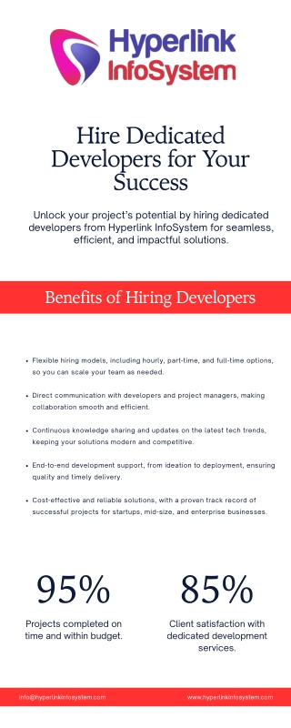 Infographic - Hire Dedicated Developers for Your Success