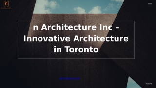architecture in toronto