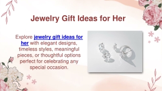 Jewelry Gift Ideas for Her