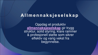 Allmennaksjeselskap