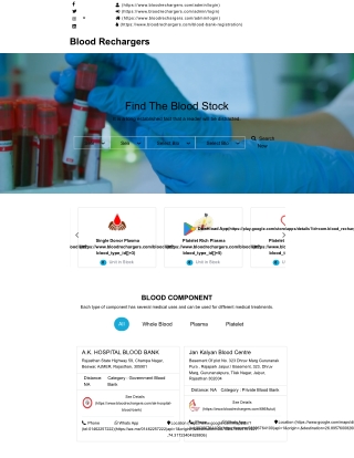 Blood Donor Registration Online Rajasthan