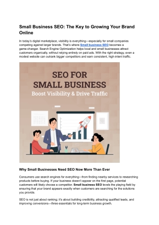 Small Business SEO