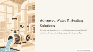 Advanced Water Pressure & Heating Solutions Featuring Pedrollo, Marey & Pearl Sy