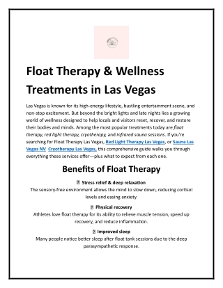 Red Light Therapy Las Vegas NV