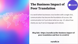The Business Impact of Poor Translation and How to Avoid It