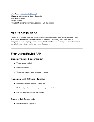 Rpvip5 APK – Panduan & Informasi Lengkap