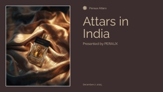 Best Attars in India by Peraux