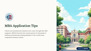 MBA Application Tips