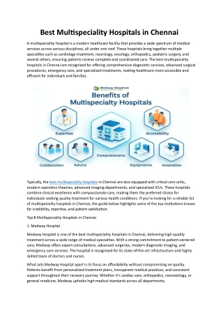 Best Multispeciality Hospitals in Chennai (1)