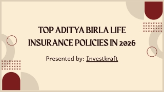 Top Aditya Birla Life Insurance Policies in 2026