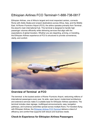 Ethiopian Airlines FCO Terminal 1-888-738-0817 (1)