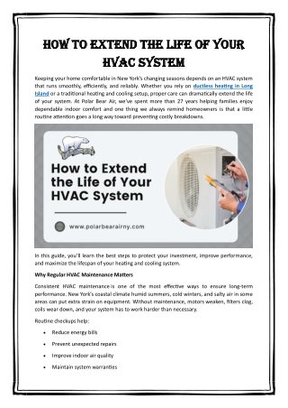 How to Extend the Life of Your HVAC System
