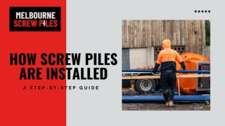 Step-by-Step Guide to Screw Pile Installation Process