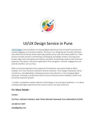 UI/UX Design Services: Crafting Seamless Digital Experiences