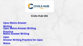 Effective UPSC Mains Answer Writing Practice & Feedback  Civilshubias.com