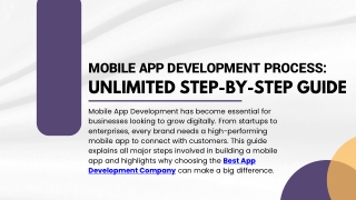 Mobile App Development Process – Unlimited Step-by-Step Guide 2025