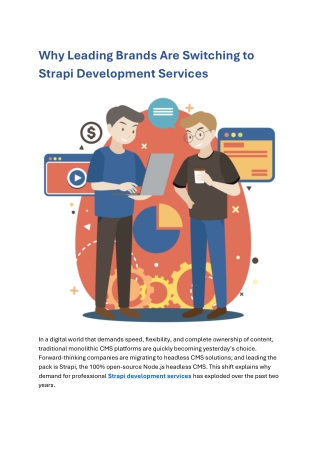 Why Leading Brands Are Switching to Strapi Development Services