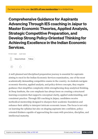 IES coaching in Jaipur