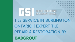 Tile Service in Burlington Ontario  Expert Tile Repair & Restoration by Badgrout
