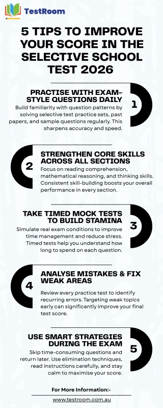 5 Tips to Improve Your Score in the Selective School Test 2026