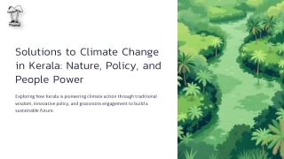 Solutions to Climate Change Kerala