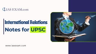 International Relations Notes for UPSC