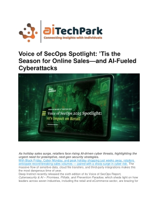 Voice of SecOps Spotlight How Preemptive Security Stops AI Threats in Retail