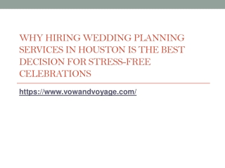 The Ultimate Reason Houston Couples Rely on Wedding Planners for Seamless, Joyfu