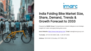 India Folding Bike Market Size, Share, Trends and Forecast 2025–2033