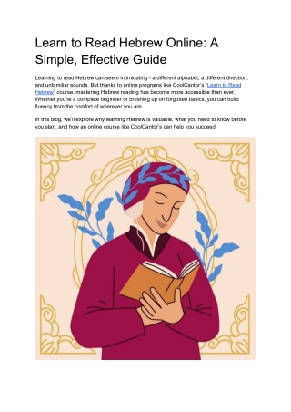 Learn to Read Hebrew Online_ A Simple, Effective Guide