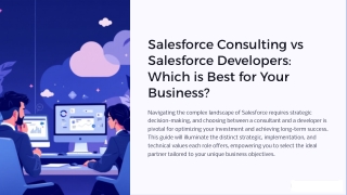 Salesforce Consultant vs. Developer — What This Guide Covers
