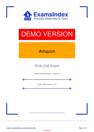 DVA-C02 Exam Guide: AWS Certified Developer - Associate Preparation