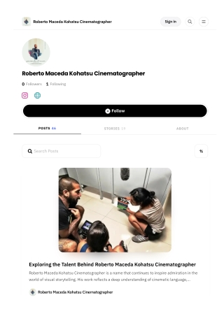 Roberto Maceda Kohatsu Cinematographer