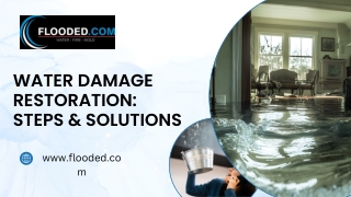 Water Damage Restoration Steps & Solutions