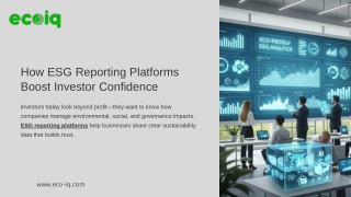 How ESG Reporting Platforms Boost Investor Confidence