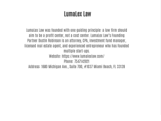 LumaLex Law