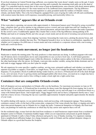 Orlando Event Waste Management Plan: Javis Blueprint