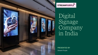 Digital signage in India