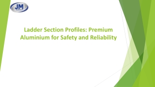 Ladder Section Profiles Premium Aluminium for Safety and Reliability