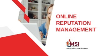 Online Reputation Management