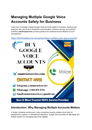 Managing Multiple Google Voice Accounts Safely for Business (1)